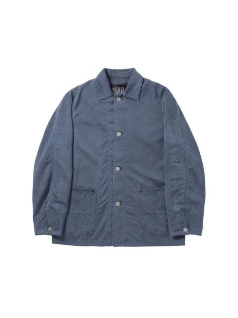 visvim COVERALL JKT DMGD NAVY