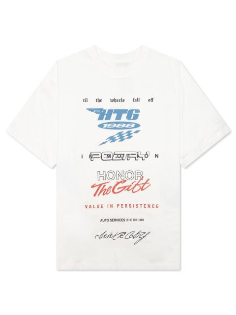 HONOR THE GIFT PERSISTENCE RACE TEE - WHITE