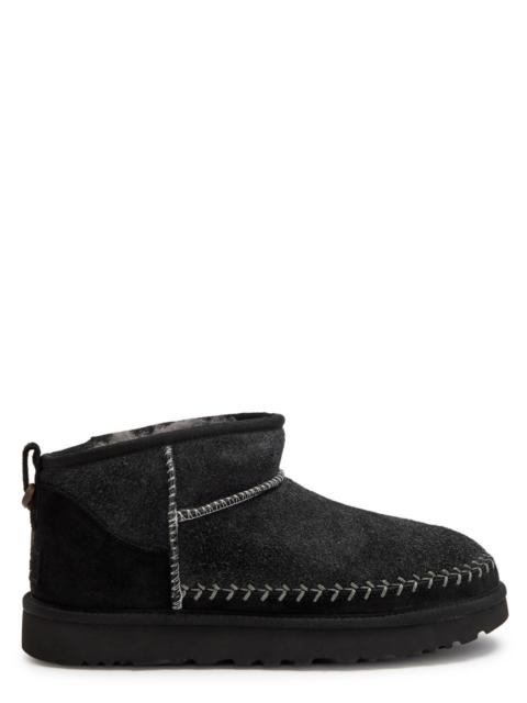 UGG Ugg Classic Ultra Mini Biarritz Suede Ankle Boots