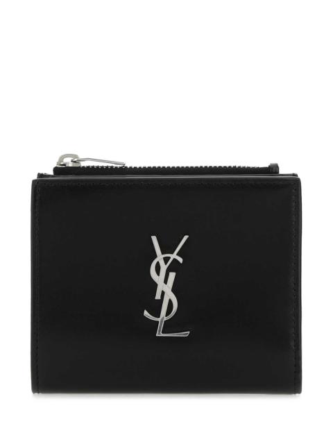 SAINT LAURENT Saint Laurent Men Black Leather Wallet
