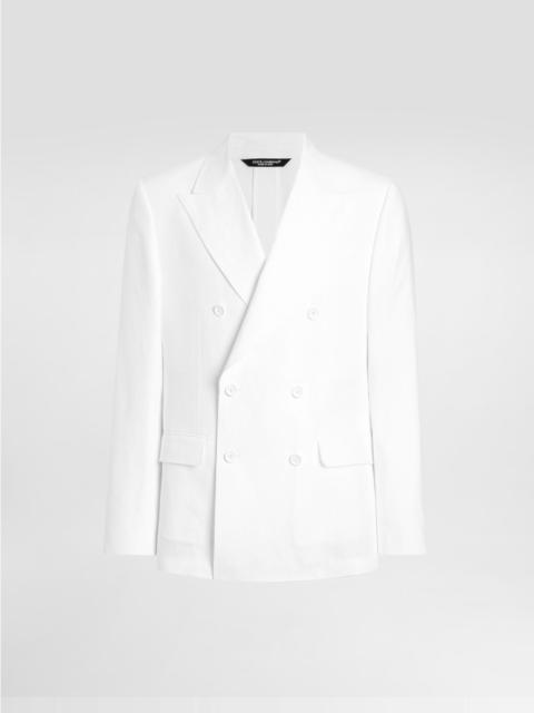 Dolce & Gabbana Double-breasted linen fabric jacket
