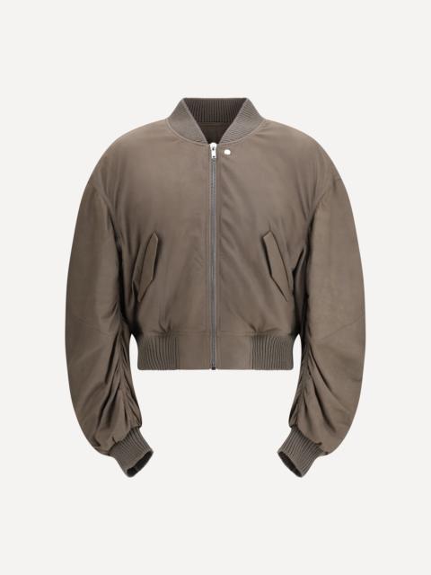 Rick Owens Secchia Flight Bomber in lambskin leather with padding