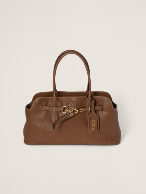 Miu Miu Aventure nappa leather bag