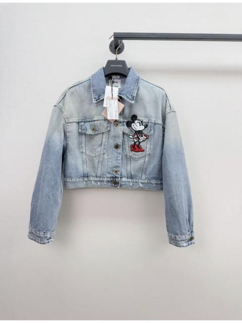 Miu Miu Miu Miu x Disney collaboration Mickey Mouse denim jacket