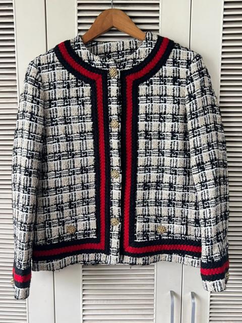 GUCCI Gucci Classic Houndstooth Tweed Jacket