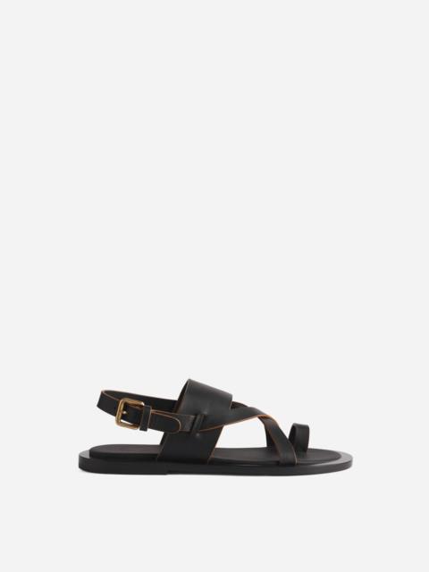 CO Leather Toe Strap Sandals