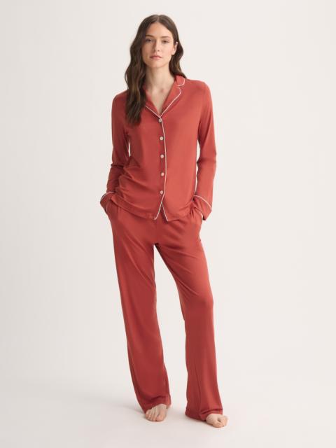 Derek Rose Women's Pajamas Lara Micro Modal Stretch Rose Red