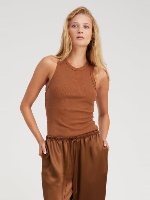 SPRWMN CHESTNUT RIB RACER TANK