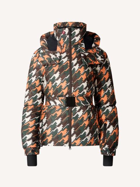 PERFECT MOMENT Houndstooth Candice Down Parka Jacket