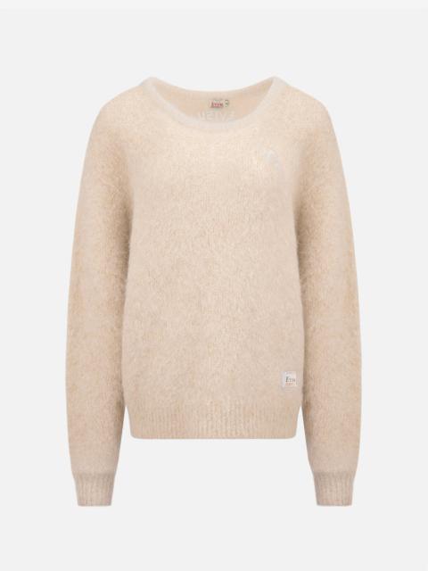 EVISU SEAGULL BADGE ALPACA SWEATER