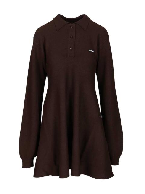 ROTATE Rotate Women Slinky Knit Polo Dress