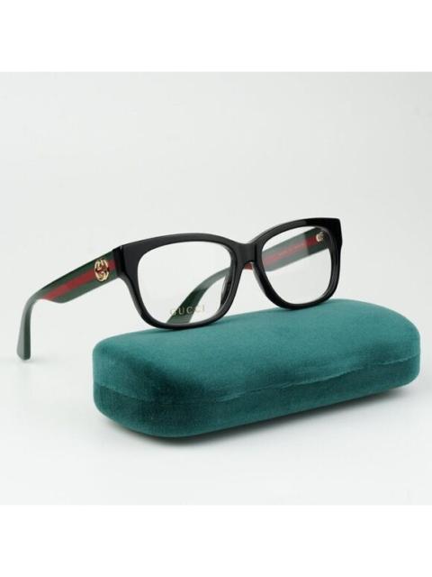 GUCCI NEW Gucci GG0278O 011 Black Multicolor Rectangle Women Eyeglasses GG 0278O