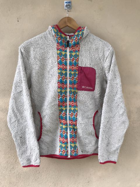Other Designers Vintage - Vintage Columbia Fleece Hoodie Jacket