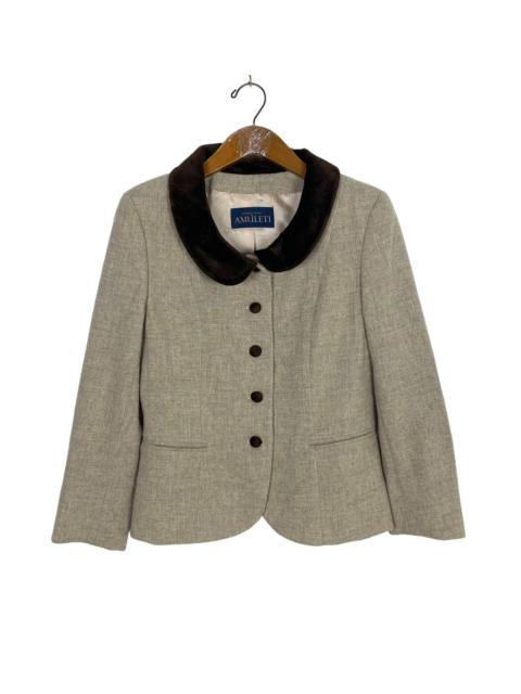 Other Designers Italian Designers - Rare‼️ Mariella Burani Amuleti Peplum Wool Jacket Made Italy