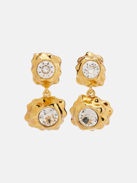Oscar de la Renta Embellished drop earrings
