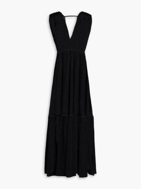 BITE Studios Prato gathered lace maxi dress