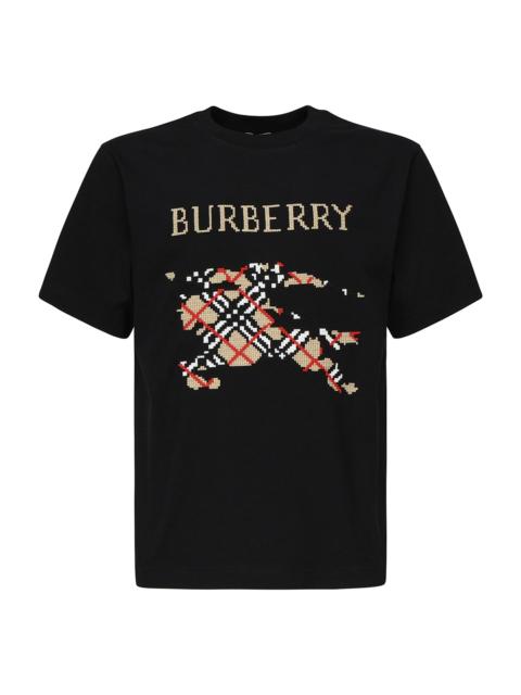 Burberry T-shirt With Cross-stitch Ekd