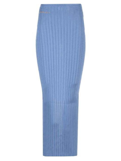 Marni Long Celestial Ribbed Skirt Skirts Blue