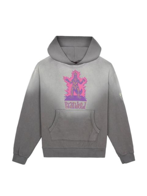 BRAIN DEAD Brain Dead x Godzilla Mechagodzilla Button Mockneck Hoodie - Washed Brown