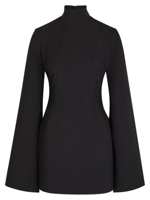 SOLACE LONDON Solace London Laurel Bell-sleeve Crepe Mini Dress