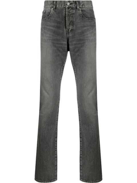 SAINT LAURENT faded effect jeans
