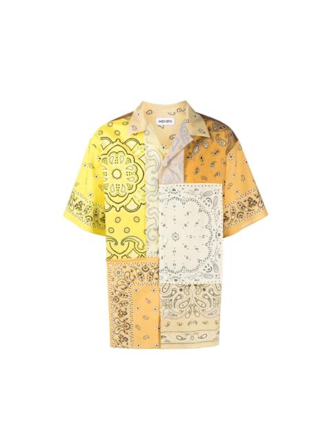 Kenzo Patchwork Short Sleeves Shirt Men