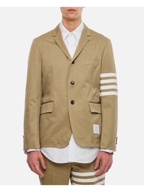 Thom Browne Thom Browne Men Classic Sport Jacket W/ 4 Bar In Cotton Twill