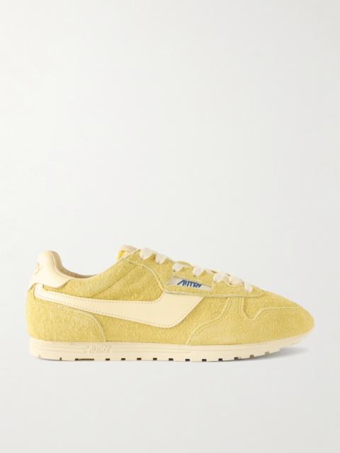 AUTRY Windspin Leather-trimmed Suede Sneaklers