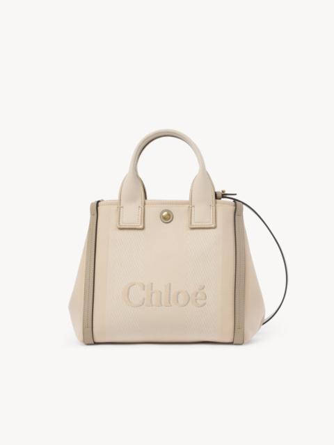 Chloé SMALL CHLOÉ CARRY TOTE BAG IN CANVAS