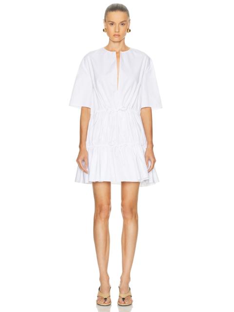 Alaïa Short Sleeve Ruffle Dress