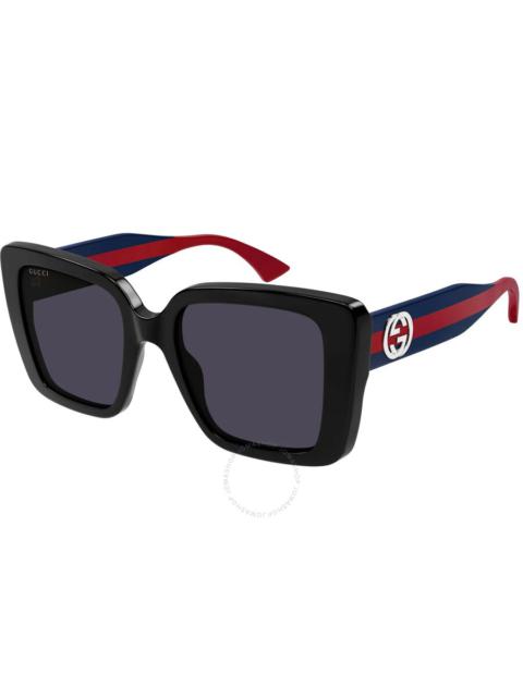 GUCCI Gucci Dark Violet Butterfly Ladies Sunglasses GG1861S 004 53