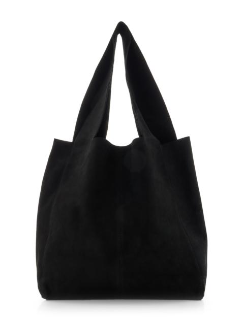 ST. AGNI Soft Suede Tote Bag black
