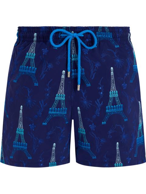 Vilebrequin Men Swim Trunks Embroidered Poulpe Eiffel - Limited Edition