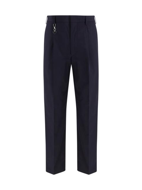 Prada Prada Tailored Cotton Poplin Pants Blu Men
