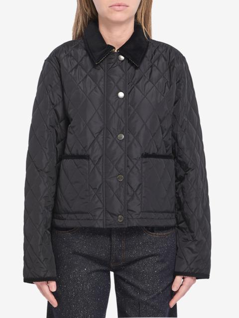 Cropped quilted jacket
