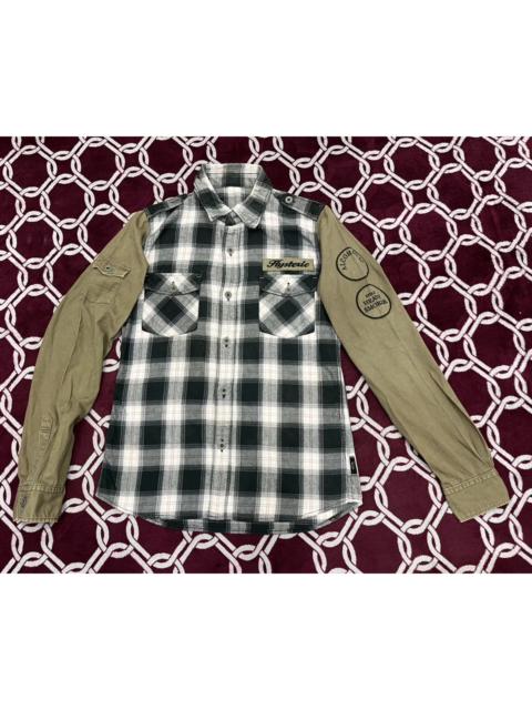 Hysteric Glamour Hysteric Glamour Alcoholic Still Heavy Smoker Plaid Shirt