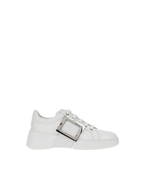 Roger Vivier Roger Vivier Viv' Skate Leather Sneakers White