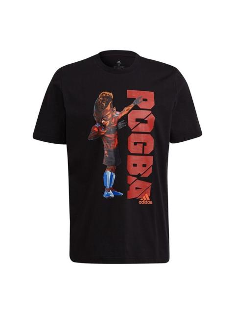 adidas adidas Pogba Icon T M Soccer/Football Sports Short Sleeve Black HA5458