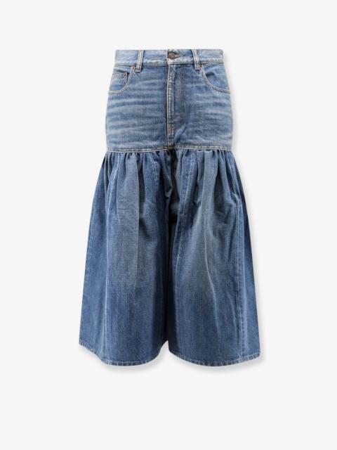 Chloé Chloe' Lightweight Cotton Denim Fabric Skirt/Trousers