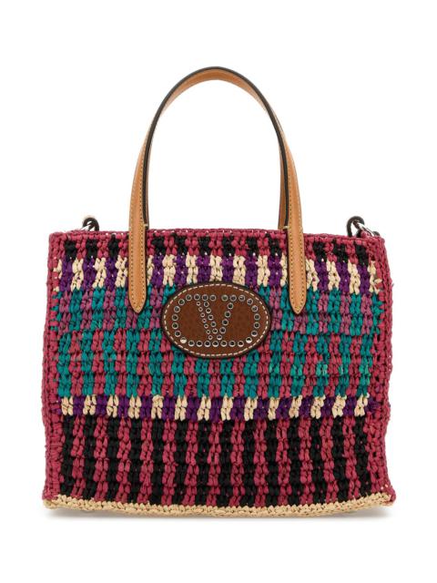 Valentino Multicolor crochet VLogo handbag