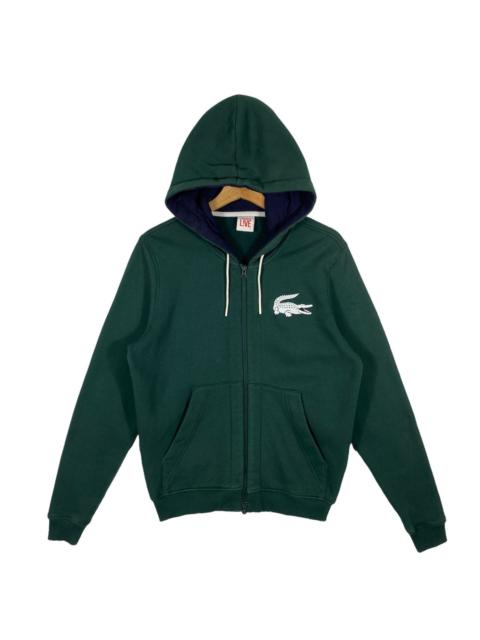 LACOSTE Vintege Lacoste Sweatshirt Hoodie S Size Green Colour