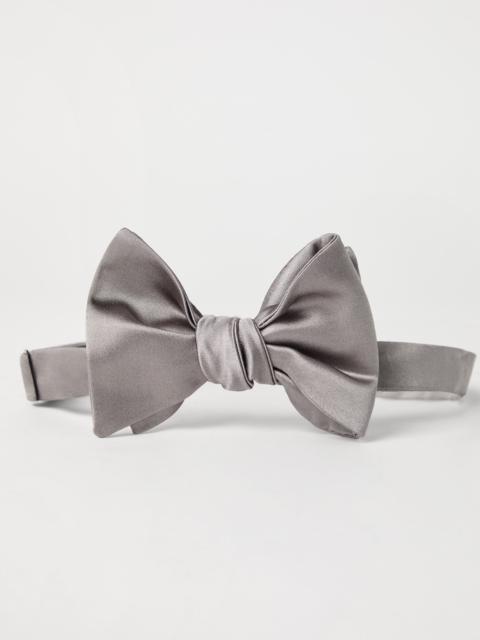 Brunello Cucinelli Cotton and silk satin bow tie