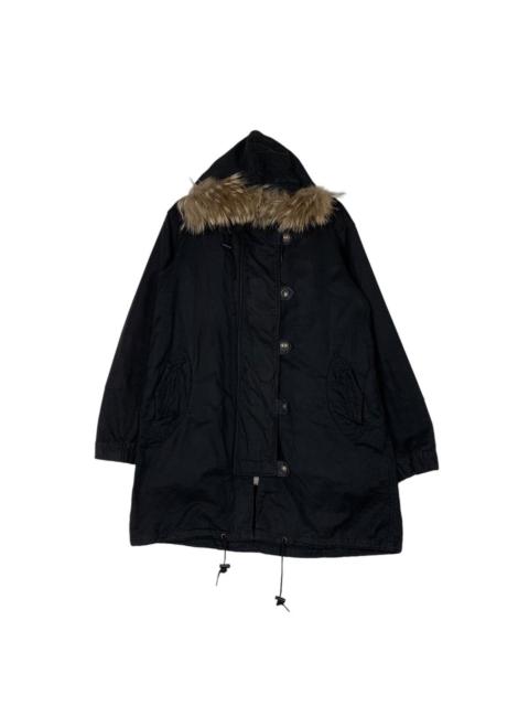 ISSEY MIYAKE TSUMORI CHISATO Fur Hoodie Sherpa Lined Parka #1280-C58