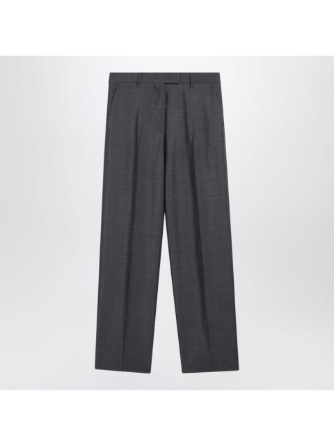 Miu Miu Miu Miu Grey Wool-Blend Trousers Women