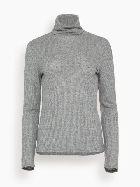 Loulou de Saison Gallinara Long Sleeve Top in Grey Melange