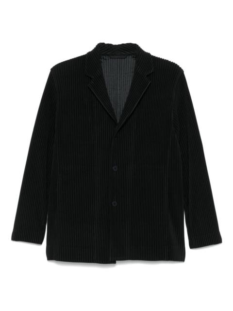 Homme Plisse' Issey Miyake Men Pleated Single-Breasted Jacket