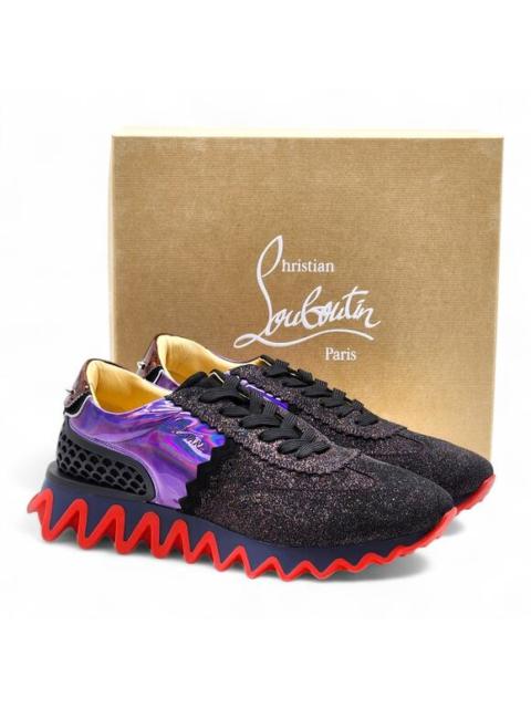 Christian Louboutin Christian Louboutin Loubishark Glitter Purple Men's Sneakers EU 45.5 US 12.5 NWB