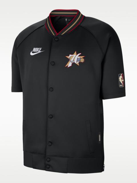 Nike Philadelphia 76ers Hardwood Classics Men's Nike Dri-FIT NBA Short-Sleeve Jacket