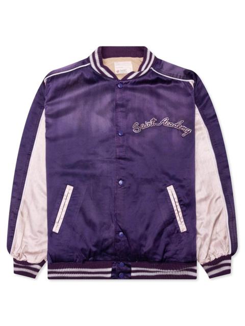 SAINT M×××××× SAINT MICHAEL STADIUM JACKET - PURPLE/PINK