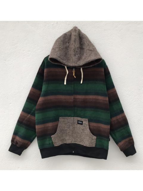 Other Designers Japanese Brand - Loky the Blackpage Border Striped Hooded Sweater
